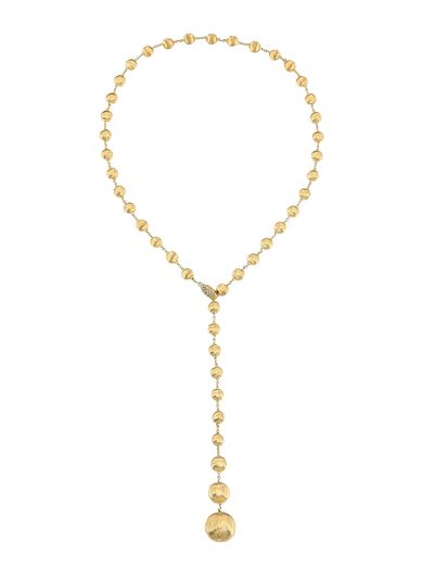 Marco Bicego Women's Africa 18K Yellow Gold & Diamond Hand Engraved Lariat Necklace