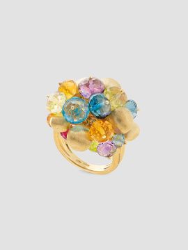 Marco Bicego Women's Africa 18K Yellow Gold & Multicolor Gemstone Cluster Ring