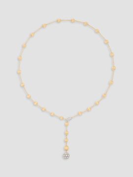 Marco Bicego Women's Africa Two-Tone 18K Gold & 1.42 TCW Diamond Beaded Lariat Necklace