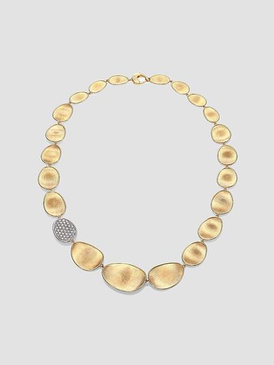 Marco Bicego Women's Lunaria 18K Yellow Gold & Diamond Pavé Station Collar Necklace