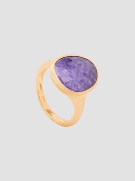 Marco Bicego Women's Lunaria 18K Yellow Gold Charoite Ring
