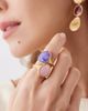 Marco Bicego Women's Lunaria 18K Yellow Gold Charoite Ring - 2