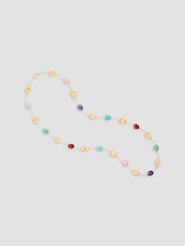 Marco Bicego Women's Lunaria 18K Yellow Gold Multi-Stone Petal Necklace