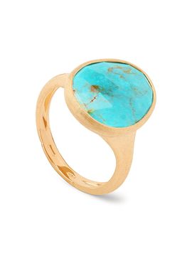 Marco Bicego Women's Lunaria Color 18K Yellow Gold & Turquoise Ring