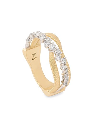 Marco Bicego Women's Marrakech 18K Yellow & White Gold & 0.56 TCW Diamond Ring