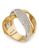 Marco Bicego Women's Marrakech 18K Yellow & White Gold & 0.88 TCW Diamond Wide Ring - 3