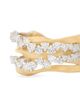 Marco Bicego Women's Marrakech 18K Yellow & White Gold & 1.13 TCW Diamond Three-Strand Ring - 3