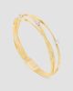 Marco Bicego Women's Marrakech 18K Yellow Gold Three Srand Coil Bracelet with Diamond Stations - 4