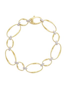 Marco Bicego Women's Marrakech Onde 18K Yellow Gold & 0.18 TCW Diamond Coil Link Bracelet