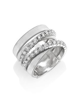 Marco Bicego Women's Masai Diamond & 18K White Gold Five-Strand Ring