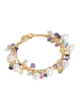 Marco Bicego Women's Paradise 18K Yellow Gold & Mixed-Gemstone Double-Chain Bracelet/7.25"