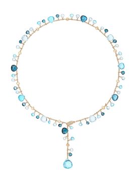 Marco Bicego Women's Paradise Topaz 18K Yellow Gold, 0.10 TCW Diamond & Mixed Topaz Lariat Necklace