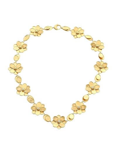 Marco Bicego Women's Petali 18K Yellow Gold & Diamond Flower Collar Necklace
