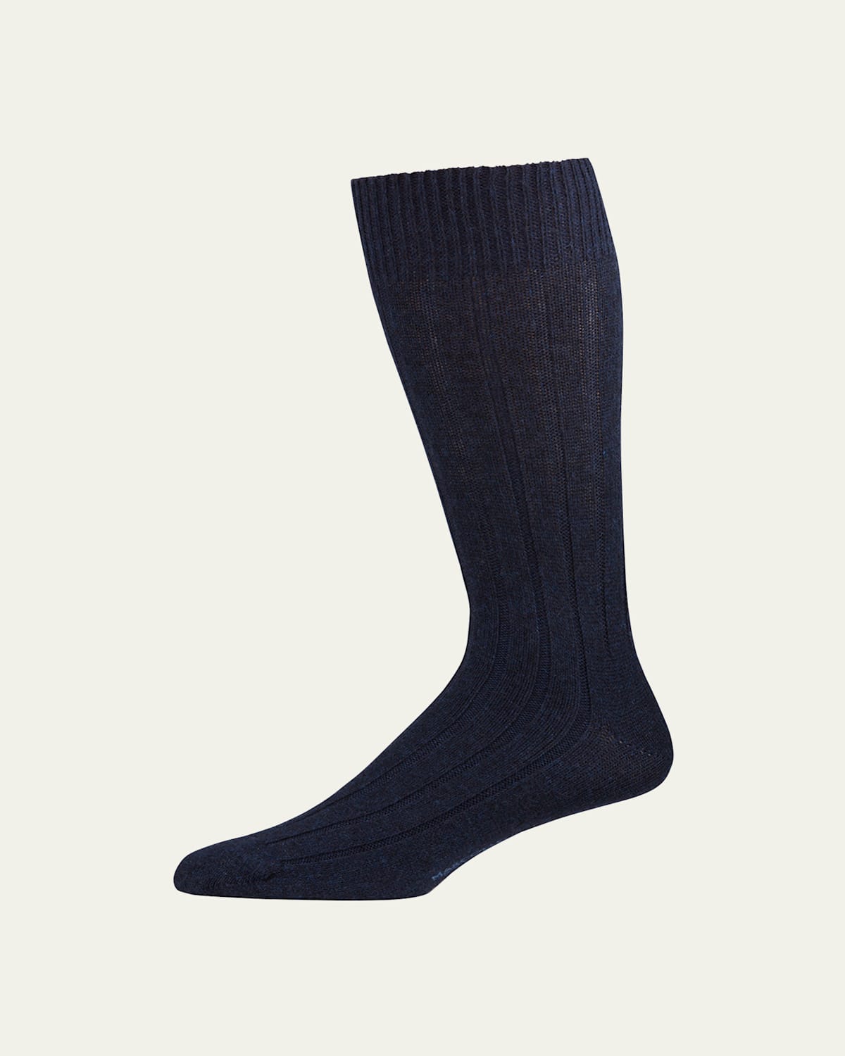 Marcoliani Men's Ribbed Cashmere Dress Socks