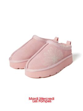 MARDI MERCREDI LESPOMPES Classique Mules_Pink