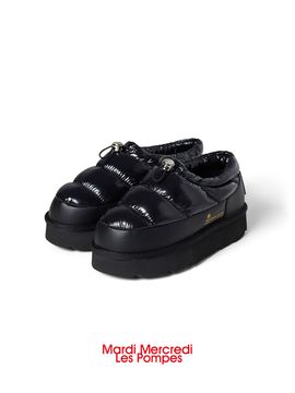 MARDI MERCREDI LESPOMPES Hiver Padded Slip-On_Black