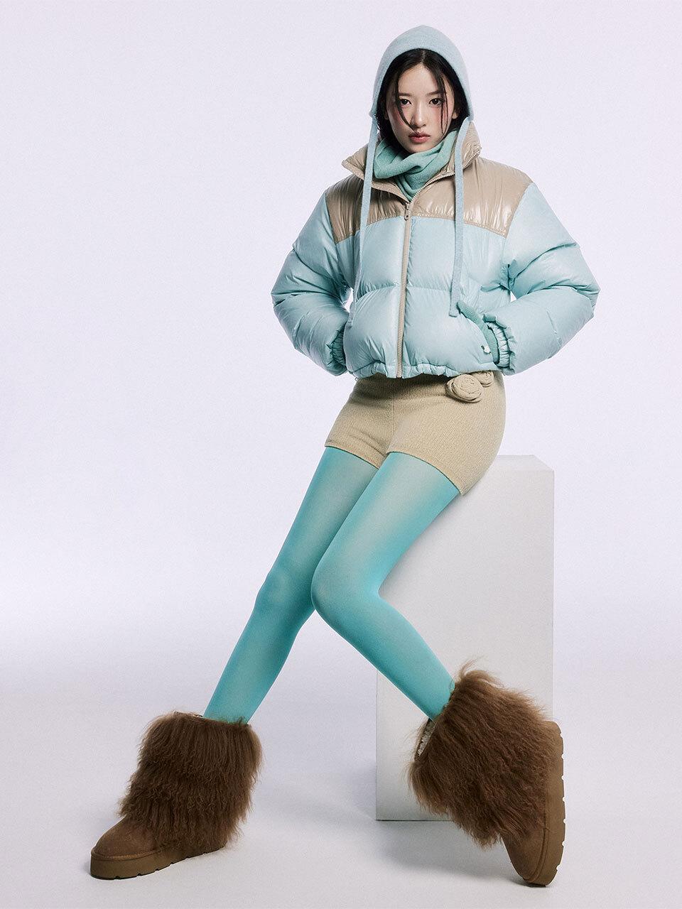 MARDI MERCREDI LESPOMPES MONGOLIAN LAMB FUR BOOTS_CHESTNUT