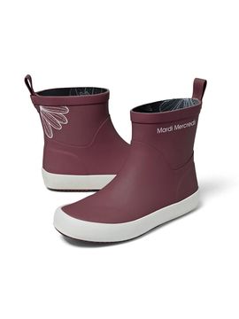 MARDI MERCREDI LESPOMPES Pluie Rain Boots Short_Burgundy