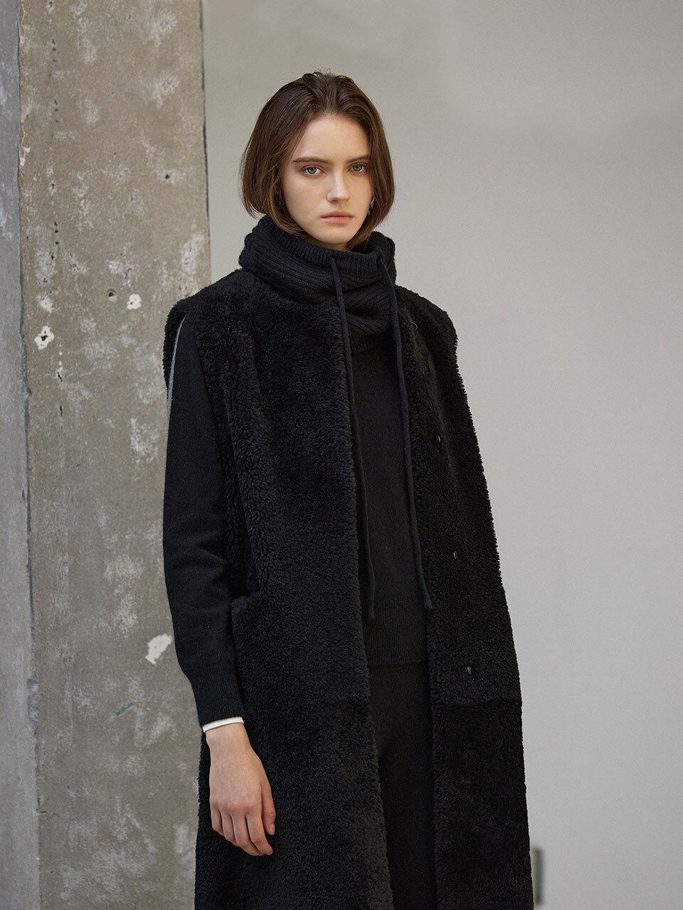 Mare di mari Cashmere 100% Neck - Warmer Black