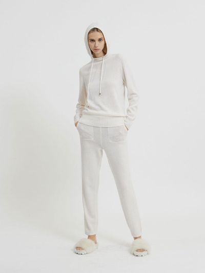 Mare di mari Cashmere Basic Tapered Jogger Pants [Ivory]