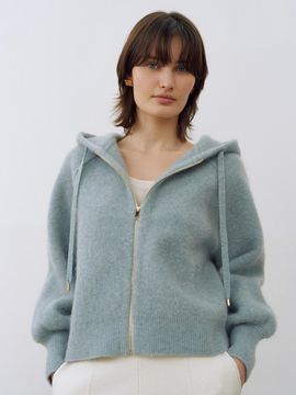 Mare di mari Mohair Hoodie Jacket Green