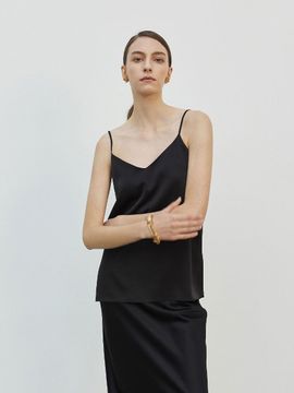 Mare di mari Satin Camisol Top Black