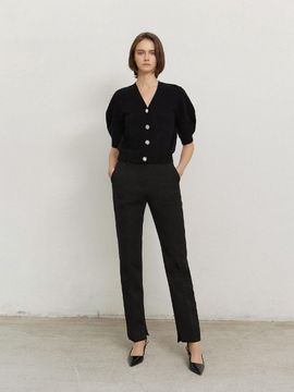 Mare di mari Tailored Cigarette Relaxed Fit Trouser Pants [Black]