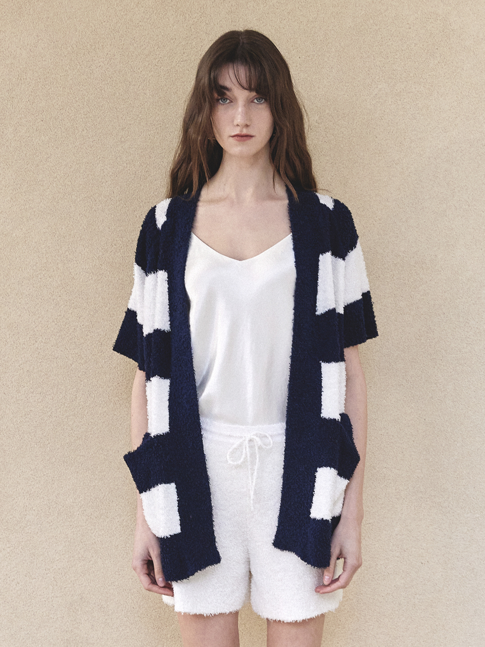 Mare di mari Terry Robe Cardigan _Navy