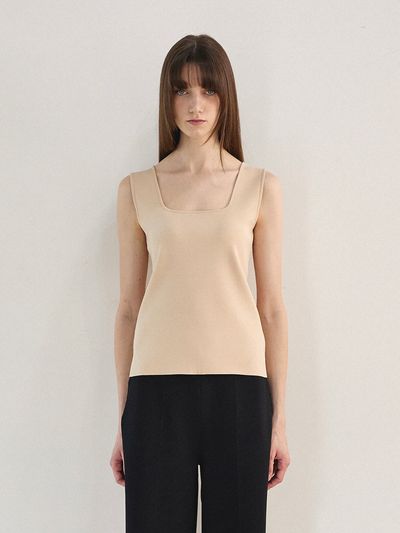 Mare di mari Two Way Knit Top - Beige