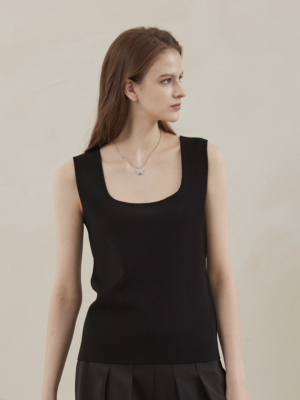Mare di mari Two Way Knit Top - Black