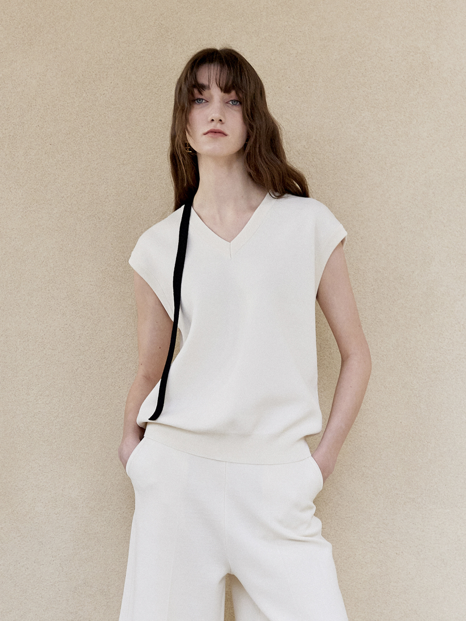 Mare di mari V Neck Boxy Vest