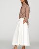 Mare Mare 100% Cotton Seamed Midi Skirt - 3