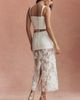 Mare Mare 3D Floral Skirt and Corset Top Set - 3