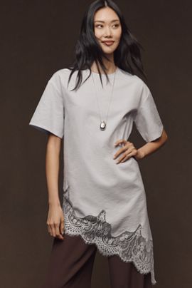 Mare Mare Asymmetric Lace Top