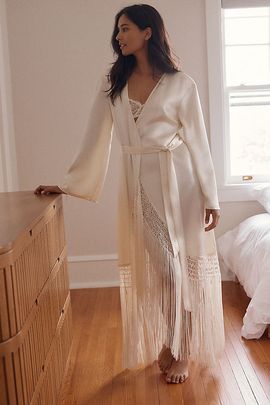 Mare Mare Boho Fringed Maxi Robe