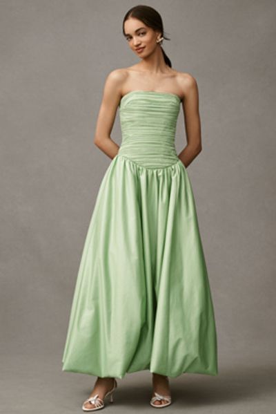 green emerald velvet dress Women Off Shoulder Midi Dress Strapless Sleeveless Drop-Waist A Line Tube  Dress Fashion Summer Swing Dresses Beige at Amazon Women's Clothing store main image 0