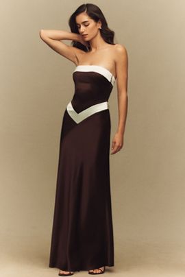 knee length dresses for ladies Petal & Pup Women's Naira Pleated Maxi Dress main image 1