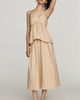 Mare Mare Cotton Tiered V-Neck Midi Dress - 2