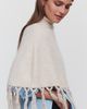 Mare Mare Cropped Fringed Poncho - 1