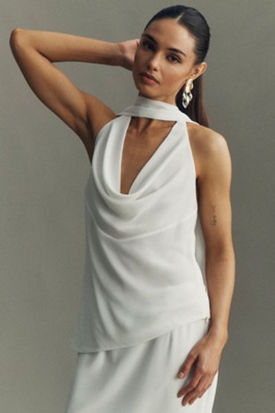 Mare Mare Easy Breezy Cowl-Neck Halter Tank Top