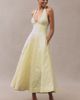 Mare Mare Halter Corset Fit & Flare Jacquard Maxi Dress - 1