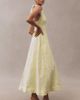 Mare Mare Halter Corset Fit & Flare Jacquard Maxi Dress - 4