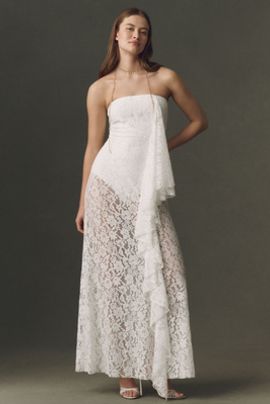 Mare Mare Lace Pickup Bodysuit Maxi Dress