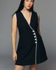 Mare Mare Linen Asymmetric Button Mini Dress - 5