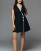Mare Mare Linen Asymmetric Button Mini Dress - 7