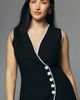 Mare Mare Linen Asymmetric Button Mini Dress - 8