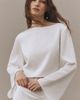 Mare Mare Long-Sleeve Satin Crop Top - 4