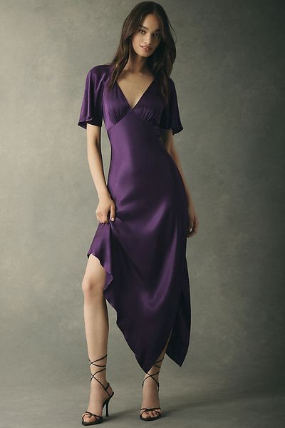 Mare Mare Phoebe Asymmetric Maxi Slip Dress