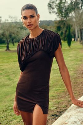 Mare Mare - Puff-Sleeve Taffeta Mini Dress