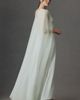 Mare Mare Sabrina Satin Slip Dress with Chiffon Cape - 3